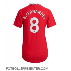 Manchester United Bruno Fernandes #8 Hemma Matchtröja Dam 2022-23 Kortärmad